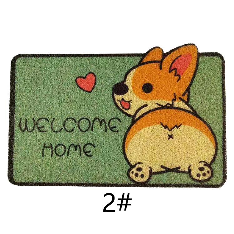 パンダ柄玄関マット バスマット 吸水 滑り止め付き 丸洗い可能