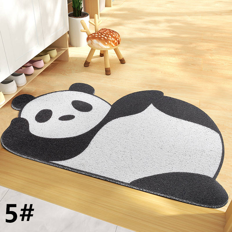 可愛い動物柄バスマット 滑り止め付き 丸洗い対応