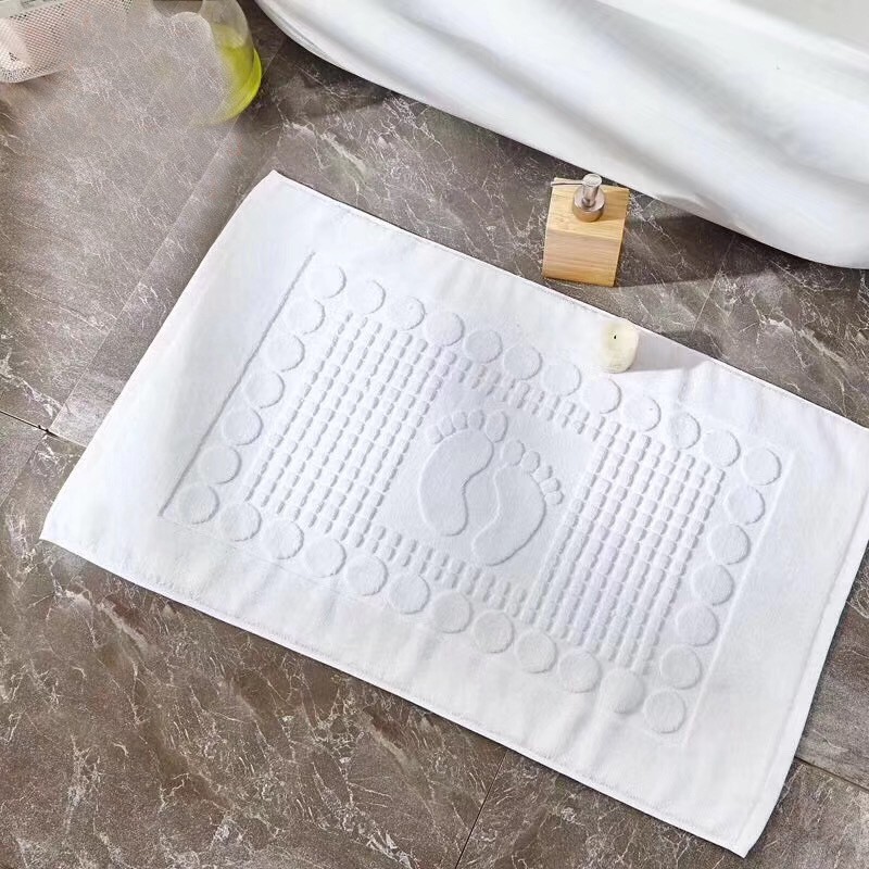 バスマット 足跡模様の高級浴室マット