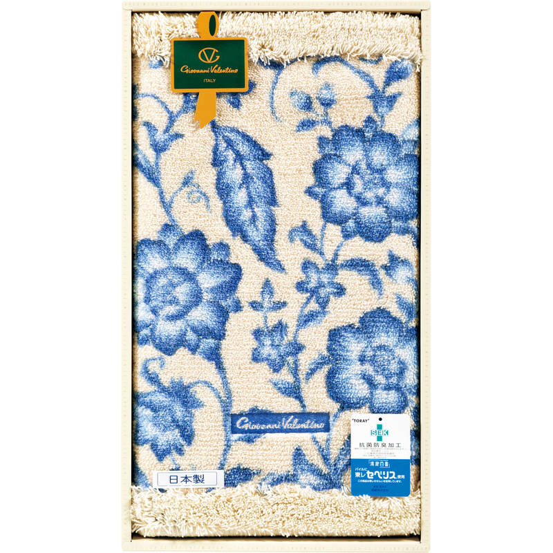 ジョバンニ・バレンチノ 花柄アラベスク バスマット