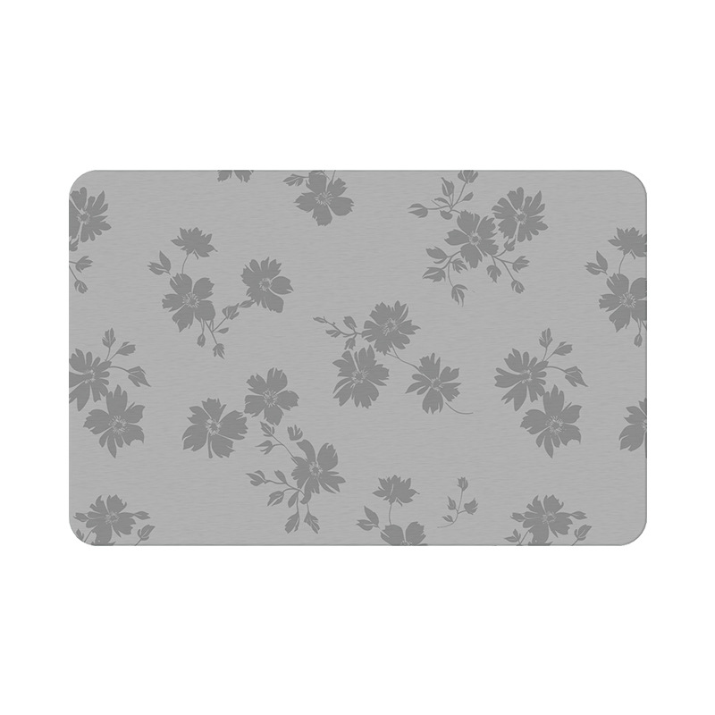 バスマット 花模様の癒し珪藻土マット