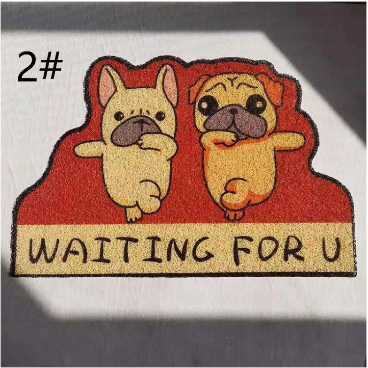 動物柄玄関マット吸水バスマット滑り止め付き丸洗い可能