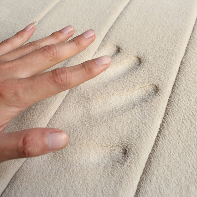 バスマット 低反発ウレタン入りふわふわ　タオル地