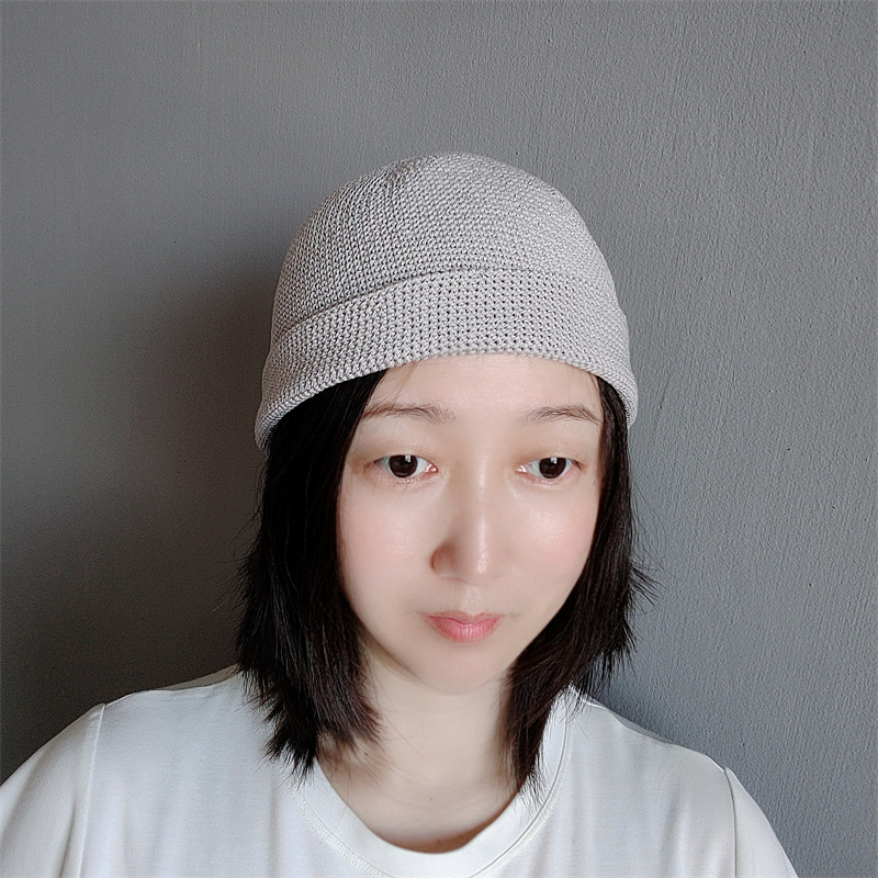 ビーニー シンプル編み目ニット帽