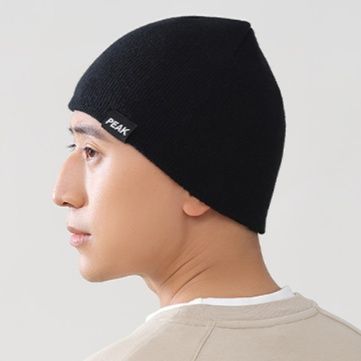 ビーニー シンプル リブ編み ニット帽