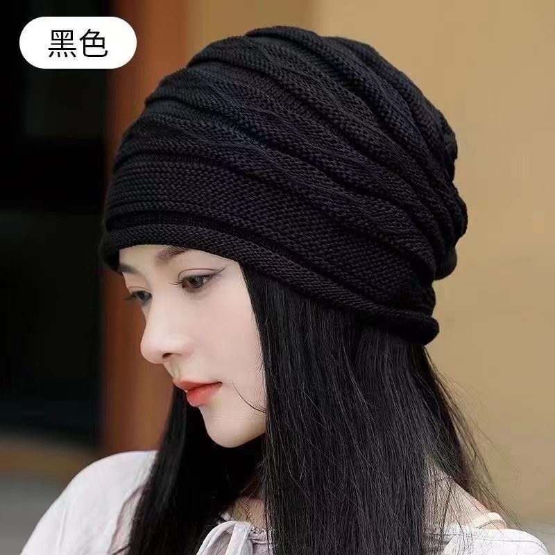 ビーニー ざっくり編み ゆったりシルエット ニット帽