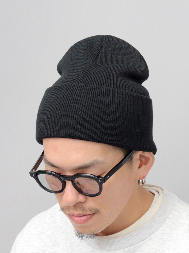ビーニー シンプル立体編みニット帽