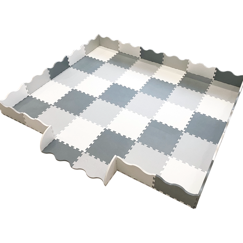 ベビーサークル 組み立て式パズルマット柵付きベビーサークル