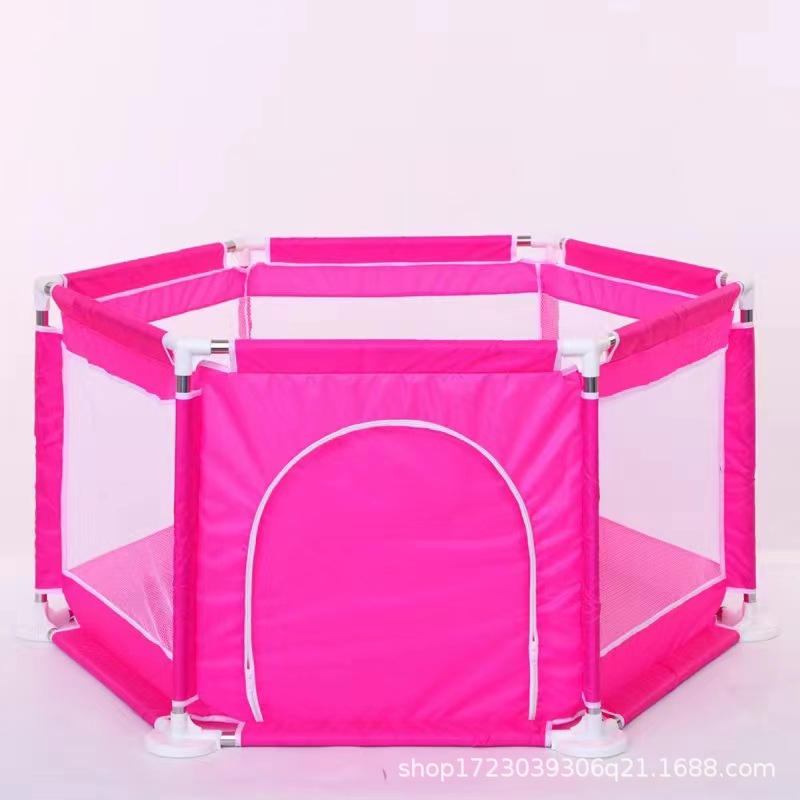 ベビーサークル 六角形メッシュ窓付き安全ベビーサークル