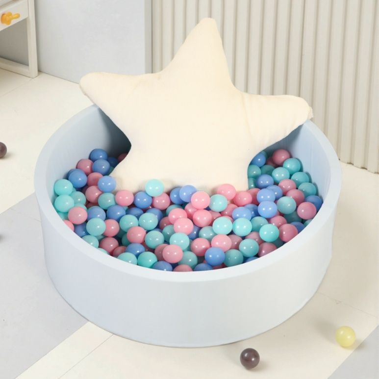 ベビーサークル 丸型ボールプール付きミニベビーサークル