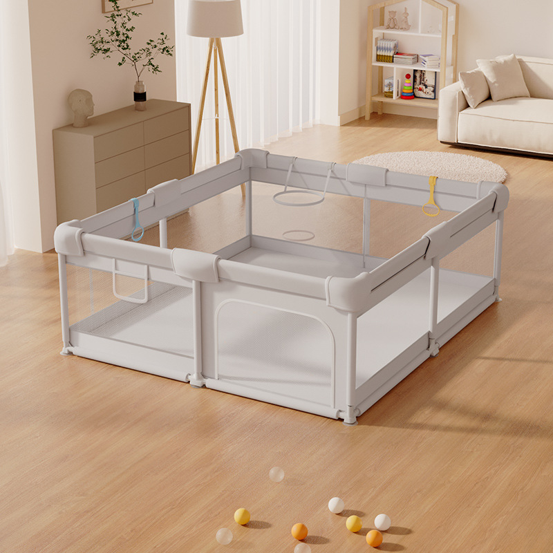 大型長方形メッシュパネル折りたたみ式ベビーサークル