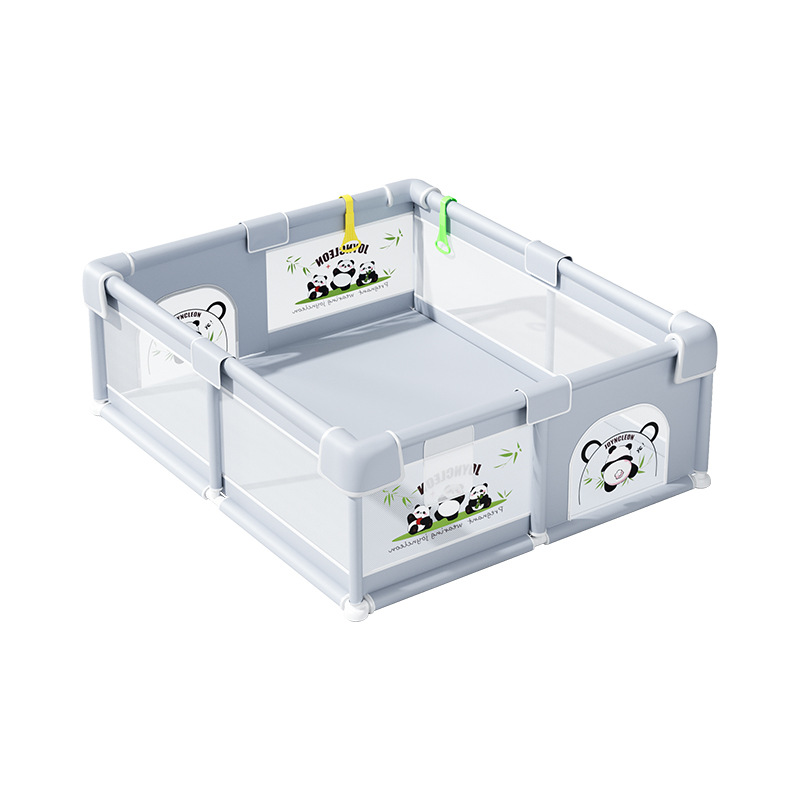 ベビーサークル 可愛いパンダ柄メッシュベビーサークル