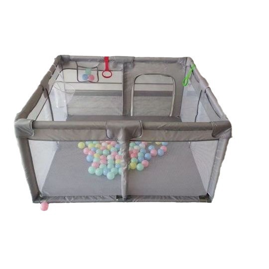 ベビーサークル 通気性抜群メッシュ窓付き大型ベビーサークル