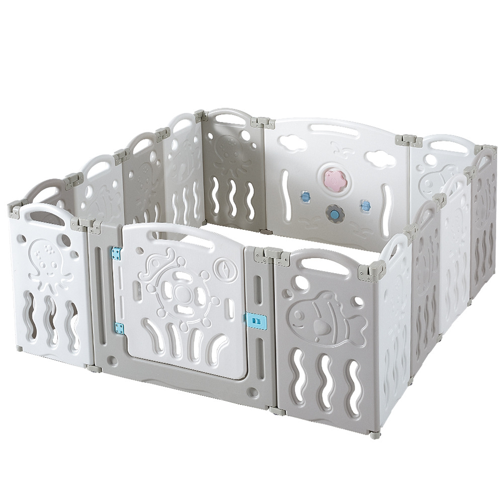 ベビーサークル 組み立て式折りたたみベビーサークル十二枚パネルセット