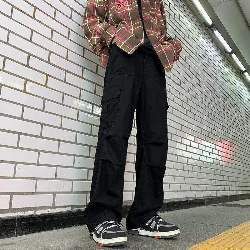 ベージュパンツ ベージュパンツ ゆったり実用的ポケットパンツ