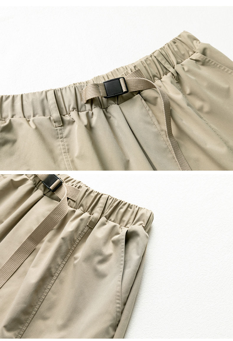 ベージュパンツ メンズ 夏新作 五分丈 作業風 短パン カーキ色 全2色