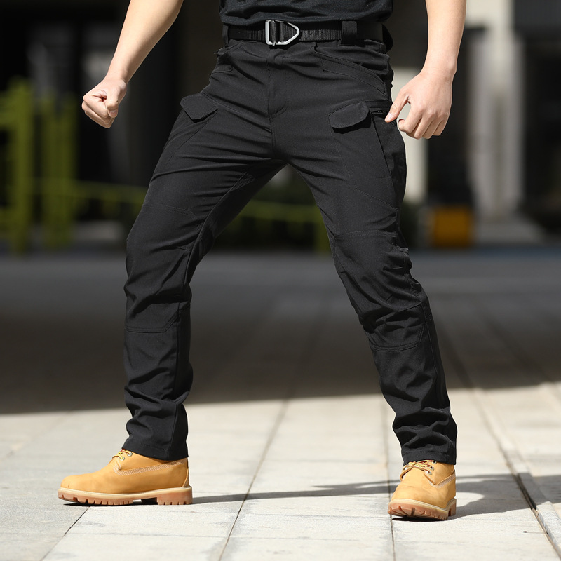 ベージュパンツ ベージュパンツ 機能性抜群 ポケット多数ワークパンツ