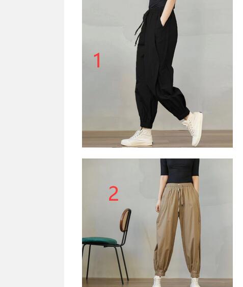 ベージュパンツ レディースハイウエストゆったりテーパードカーゴパンツ