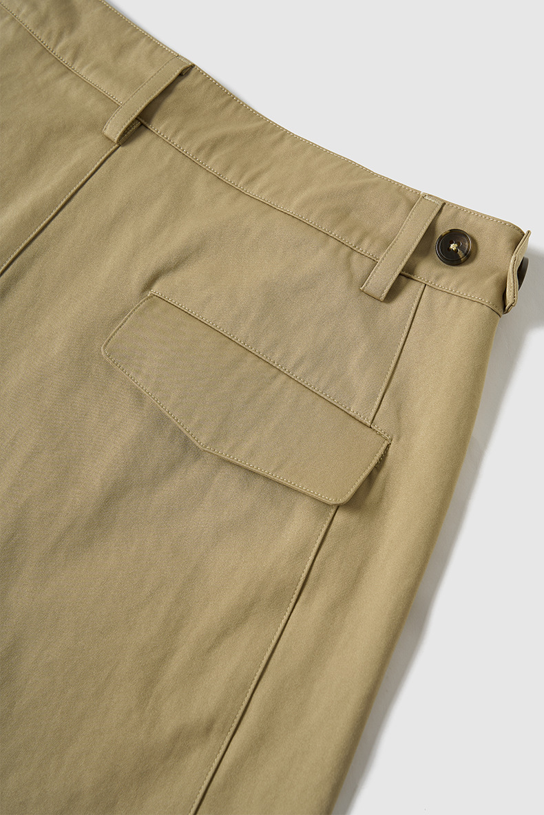 ベージュパンツ メンズ タック入り ワイドパンツ 春夏新作 ゆったり 五色展開