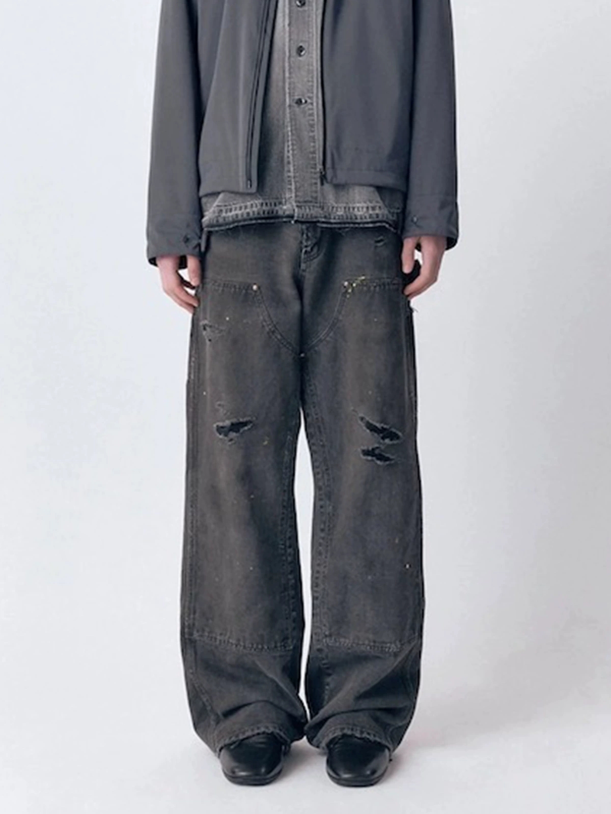 ベージュパンツ 男女兼用 ビンテージ風 ベージュカーゴパンツ ストリート系