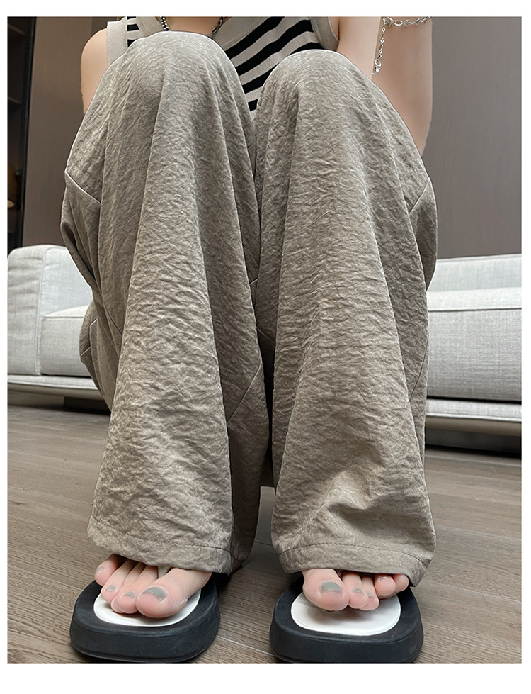 ベージュパンツ ベージュパンツ ゆったりワイドチノパン