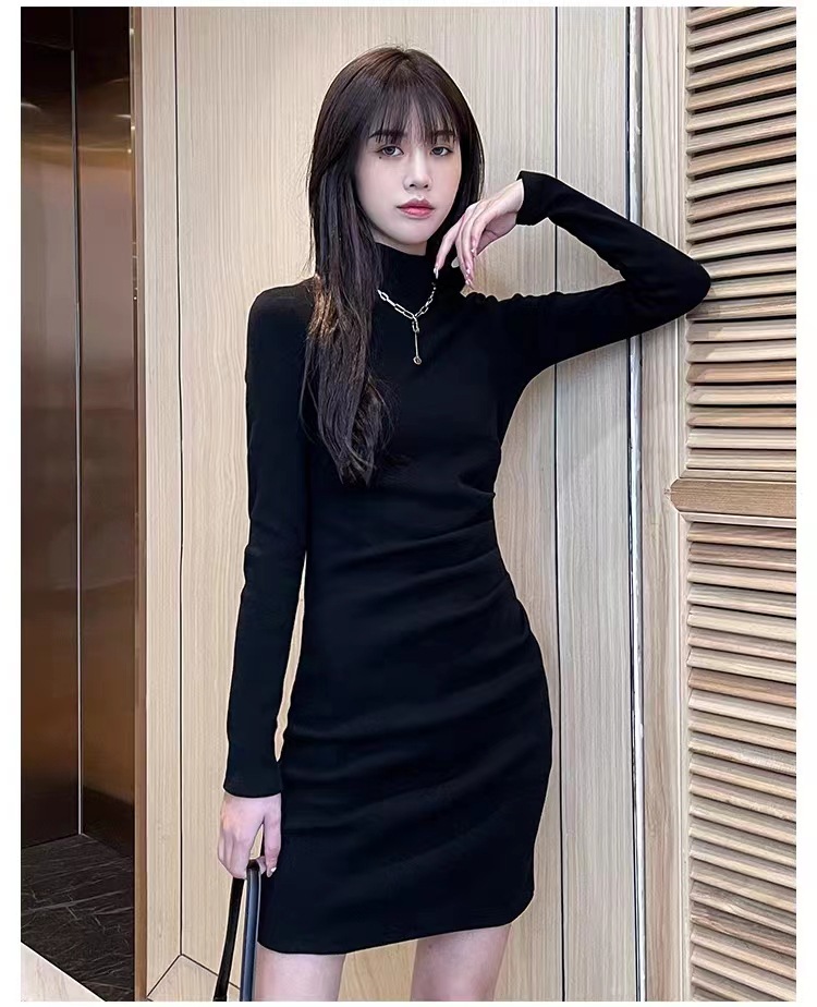 タイトワンピース シンプル美シルエットワンピース