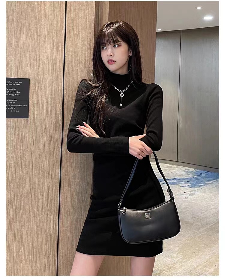 タイトワンピース シンプル美シルエットワンピース