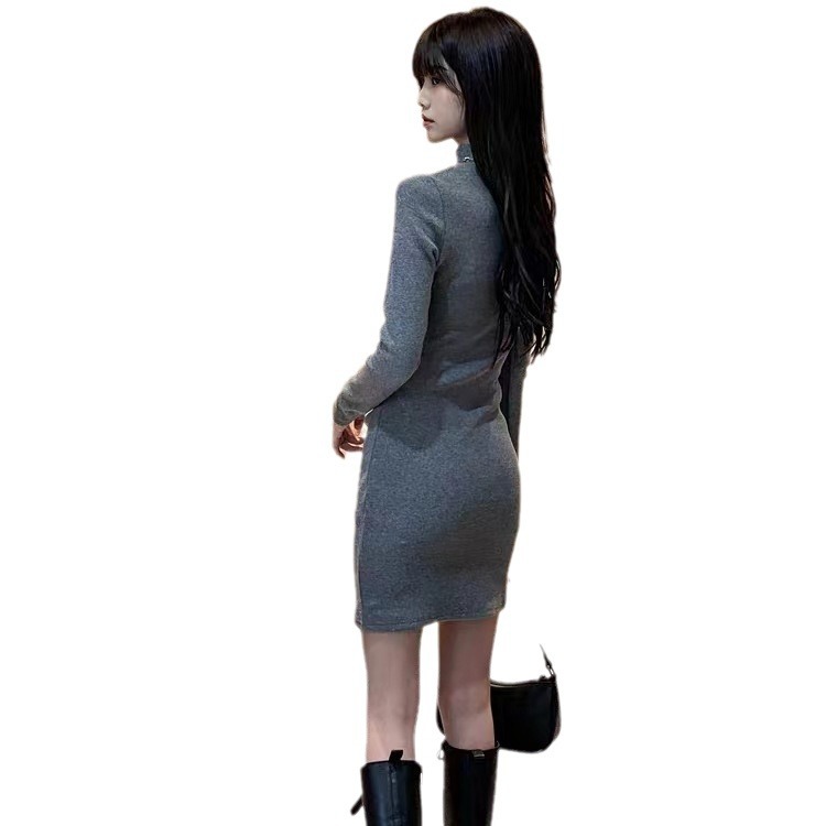 タイトワンピース シンプル美シルエットワンピース