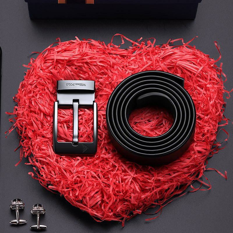 メンズベルト 型押しレザー自動式バックル本革紳士ベルト