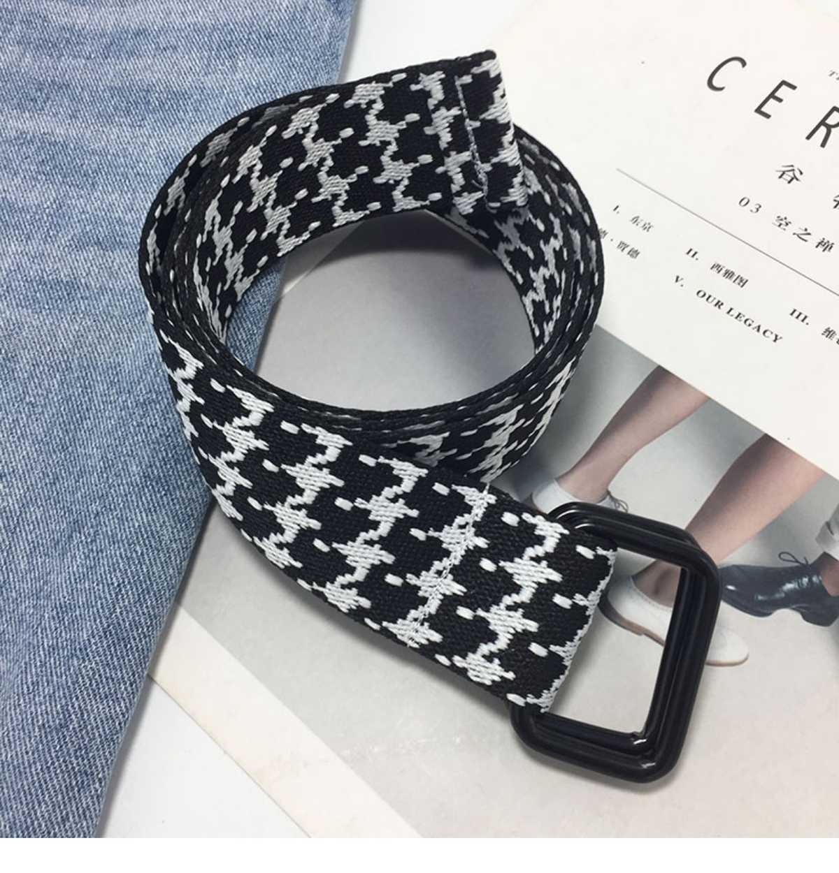 ベルトメンズ メッシュ 千鳥格子メッシュベルト