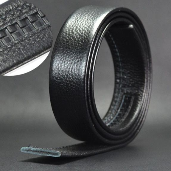 メンズベルト 型押しレザー自動式バックル紳士用ベルト