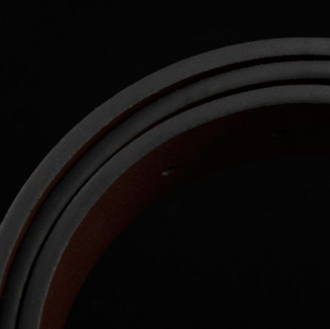 メンズベルト 直線デザイン金属バックル本革紳士用ベルト