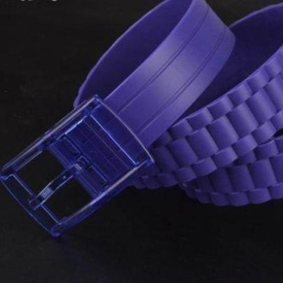 メンズベルト 伸縮性抜群シンプル金属バックル付きゴムベルト