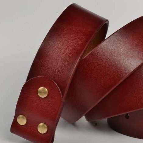 メンズベルト 本革一枚仕立てバックル交換式ベルト帯