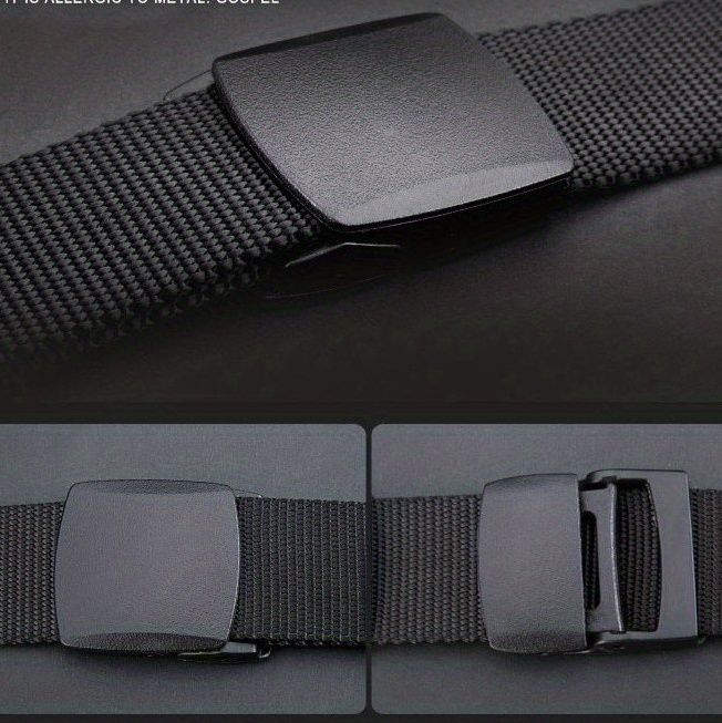 メンズベルト ナイロン織地タクティカルバックル調整式ベルト