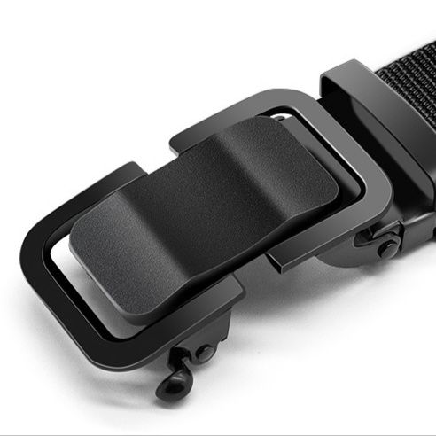 メンズベルト 伸縮性抜群ナイロン編み込みベルト