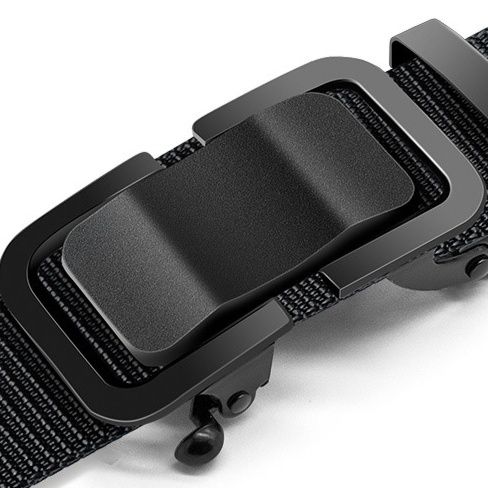 メンズベルト 伸縮性抜群ナイロン編み込みベルト