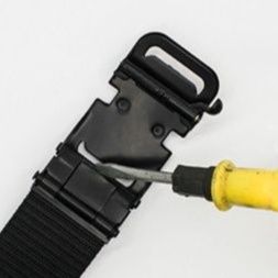 メンズベルト 伸縮性抜群ナイロン編み込みベルト