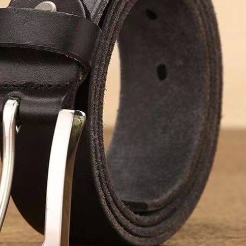 メンズベルト牛革ピンバックルメンズベルト