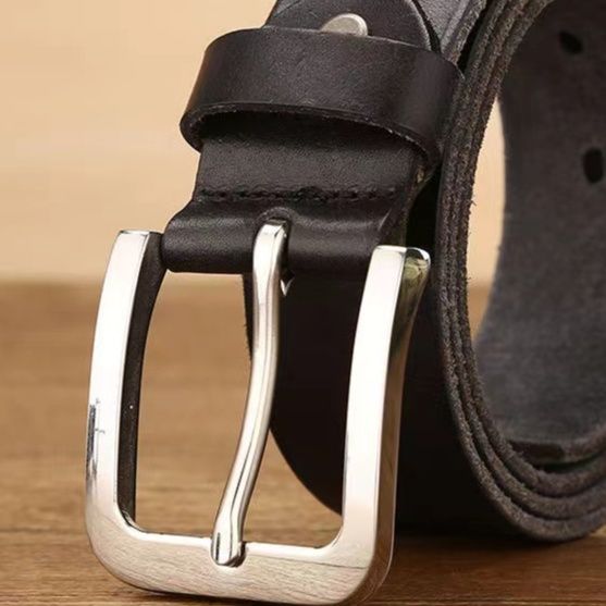 メンズベルト牛革ピンバックルメンズベルト