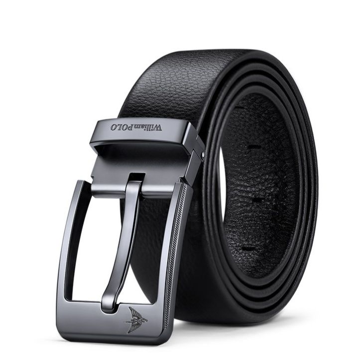 メンズベルト 型押しレザー自動式バックル本革紳士ベルト