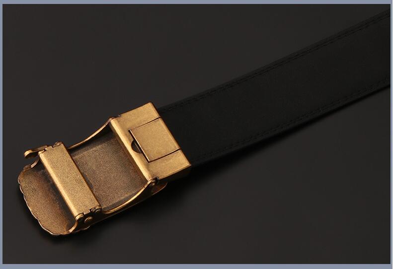 メンズベルト 革ベルト 男性用 自動式金具 鶴柄装飾 紳士用