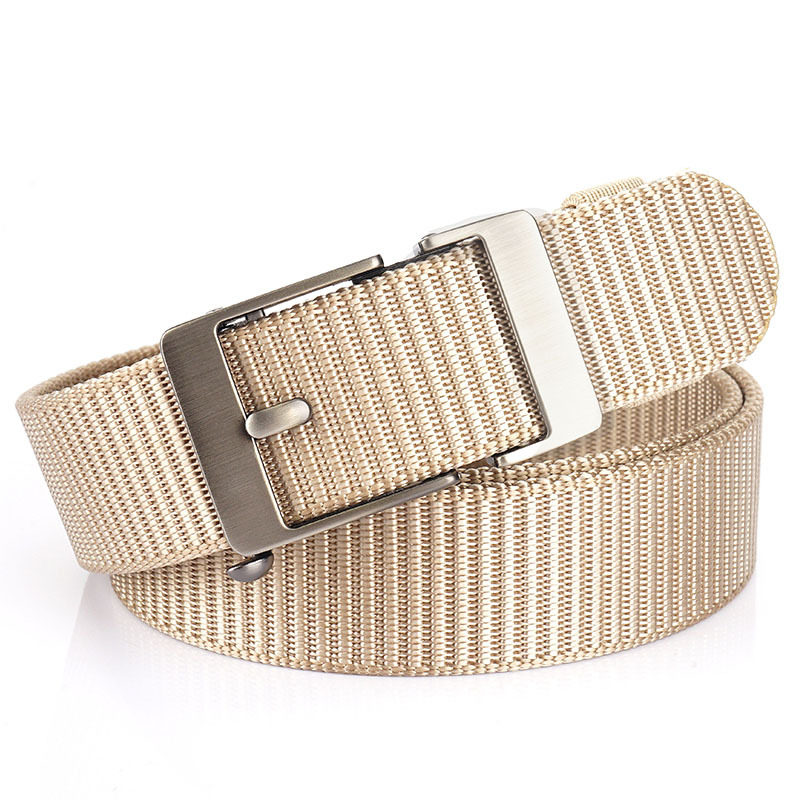 メンズベルト 編み込みメッシュベルト金属バックル付き