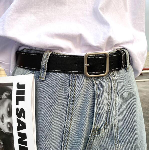 メンズベルト メンズゴム製カジュアルベルト黒