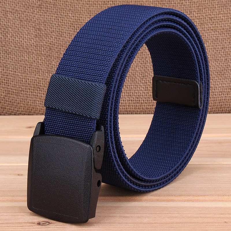 メンズベルト ナイロン編み込みメッシュベルト自動バックル仕様