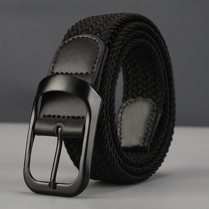 メンズベルト 編み込み細部仕上げ紳士用メッシュベルト