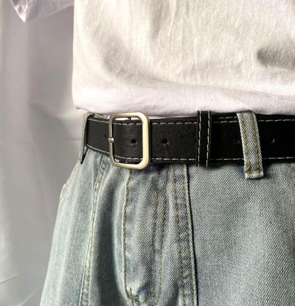 メンズベルト メンズゴム製カジュアルベルト黒