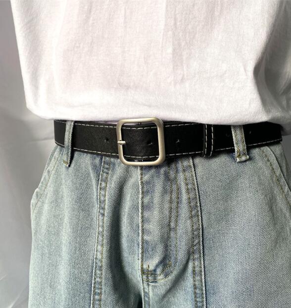 メンズベルト メンズゴム製カジュアルベルト黒