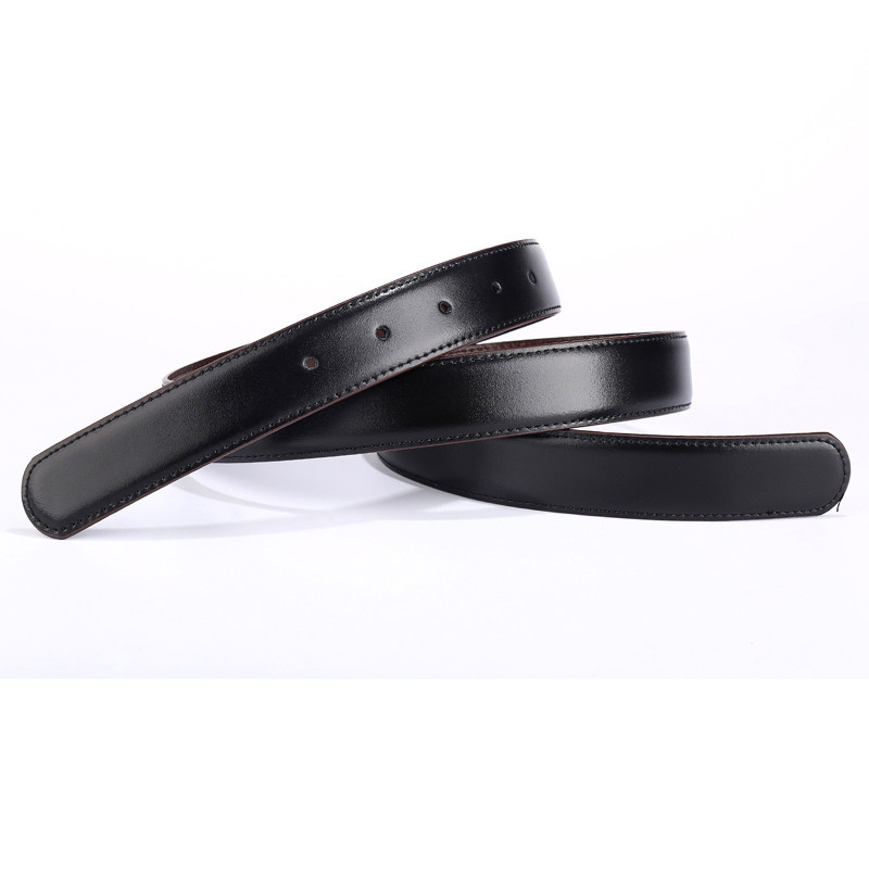 メンズベルト 本革リバーシブル仕様バックル無しメンズベルト