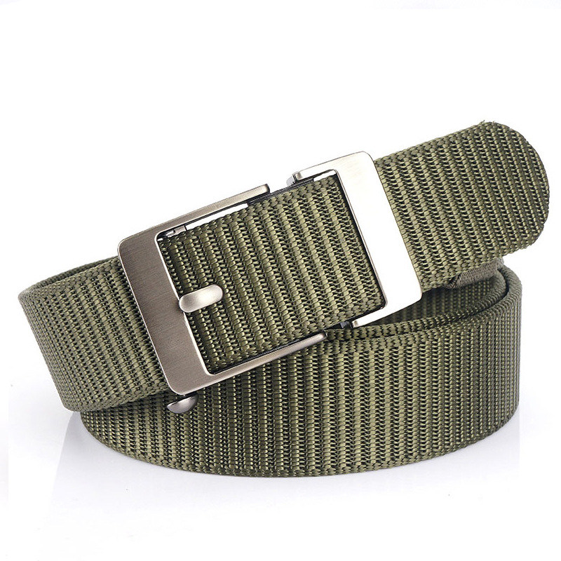 メンズベルト 編み込みメッシュベルト金属バックル付き